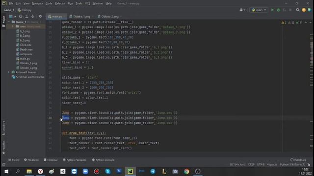 Копия Flappy Bird на Python часть 6 смотреть онлайн