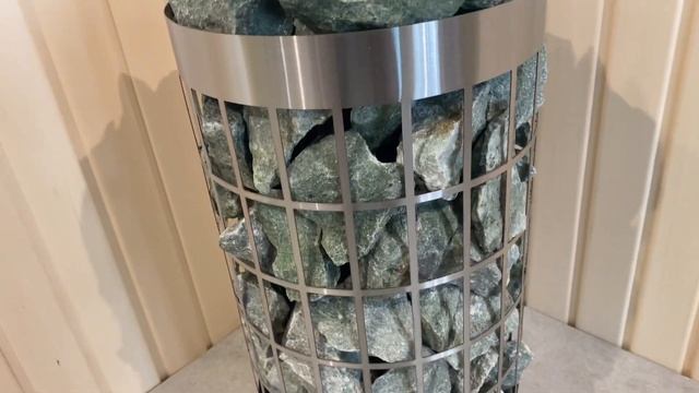 Электрическая печь (электрокаменка) для сауны и бани, ЭКМ 4,5 - 6 кВт "Цилиндр Плюс" смотреть онлайн