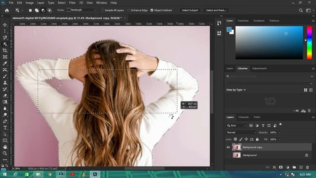 How to remove background from picture || Object Selection Tool in Photoshop CC 2020 Abdullah Grafix смотреть онлайн