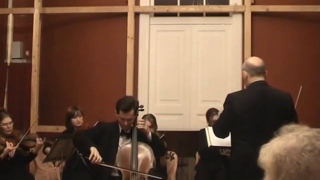 Eugene Prokoshin (cello) plays Tchaikovsky Andante cantabile with "Cantus firmus" orchestra. смотреть онлайн