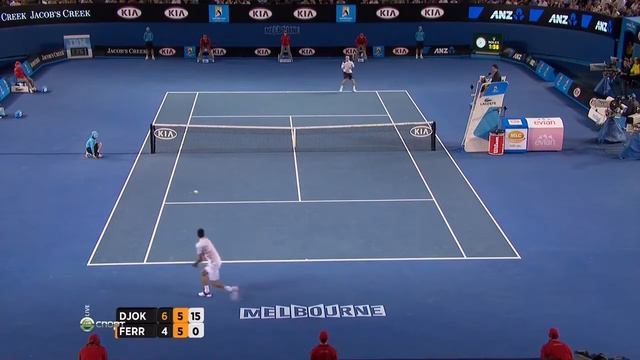 Djokovic vs Ferrer ● AO 2012 QF HD Highlights смотреть онлайн