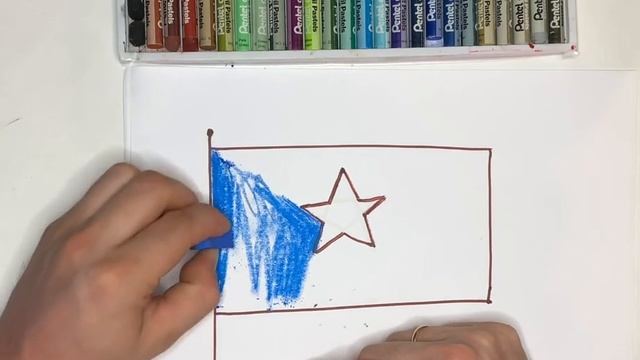 Как нарисовать флаг Сомали| Рисуем флаги мира смотреть онлайн