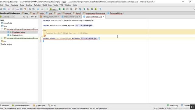 ANDROID SQLITE TUTORIAL -1- INTRODUCTION OF SQLITE смотреть онлайн