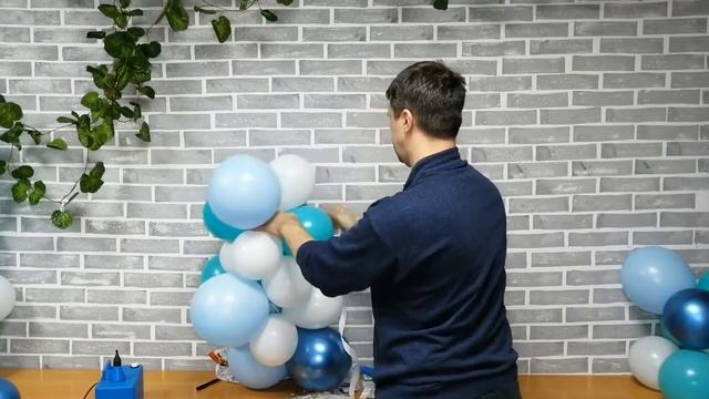 РАЗНОКАЛИБЕРНАЯ ГИРЛЯНДА. Гирлянда из разнокалиберных шаров смотреть онлайн