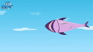 Scary Flying Shark kids Songs by Zeek & Friend