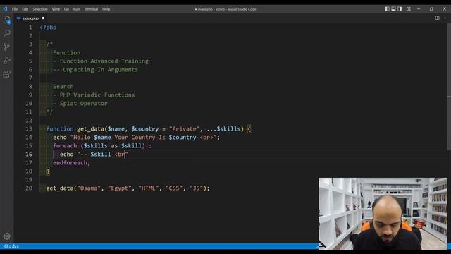 Learn PHP 8 In Arabic 2022 - #048 - Function Training And Unpacking Arguments смотреть онлайн