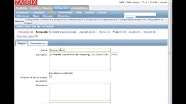 Zabbix Tutorial Disponibilidade смотреть онлайн