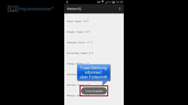 Android Tutorial - Berechnungen im Hintergund mit AsyncTask смотреть онлайн