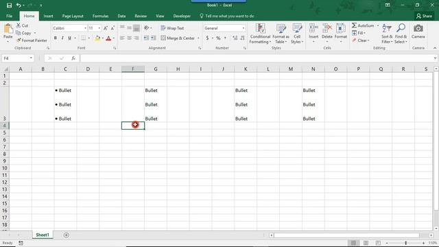 How to Add Bulleted Lists in Excel - Tutorial смотреть онлайн