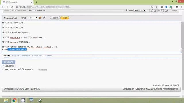 Oracle Tutorial - Arithmetic Operators смотреть онлайн