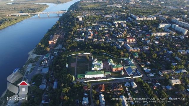 Аэросъемка города Муром (панорама) смотреть онлайн