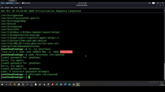 Linux Privilege Escalation Through Misconfigured File Permissions - Cyberseclabs Leakage смотреть онлайн