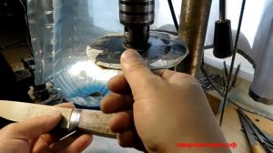 Изготовление рукоятки ножа..Making a knife handle