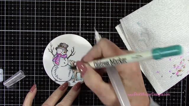 Stampendous Snowman w/ Glimmer Paste Stenciling смотреть онлайн
