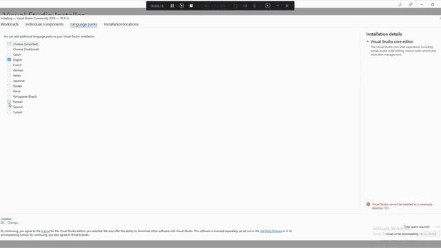 Установка Visual Studio (Бесплатно). Visual Studio Installation. смотреть онлайн