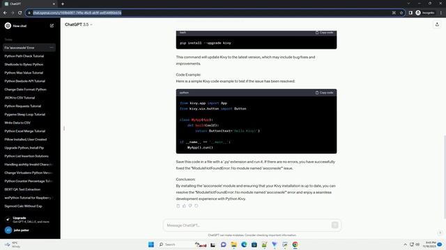 Python Kivy log shows ModuleNotFoundError No module named aioconsole how to fix смотреть онлайн