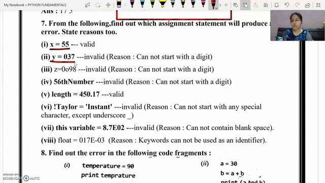Questions Based On Python Fundamentals | CBSE Class XI | Computer Science смотреть онлайн