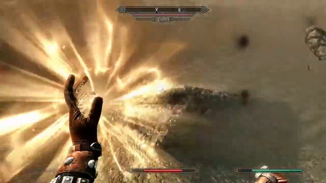 Skyrim: I was hoping the guards would fight the Giant, I was wrong смотреть онлайн