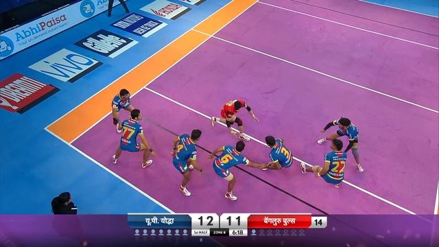 Pro Kabaddi 2018 Highlights | UP Yoddha Vs Bengaluru Bulls | Hindi смотреть онлайн