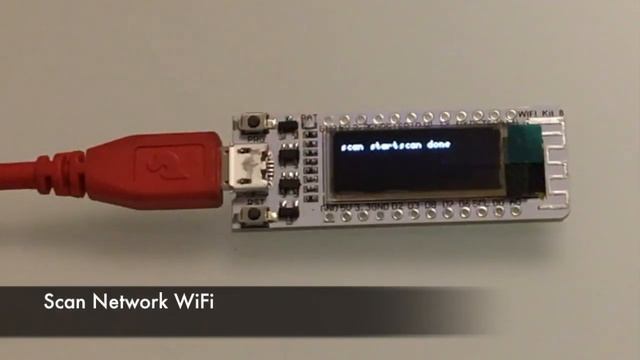 ESP8266 WIFI Kit8 OLED wifi scan смотреть онлайн
