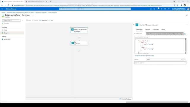 Hello world Logic Apps using Azure and Visual Studio | HTTPS Trigger смотреть онлайн