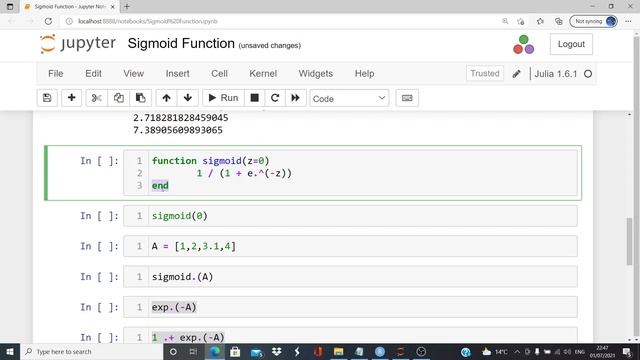 Julia Programming Exercise - The Sigmoid Function смотреть онлайн