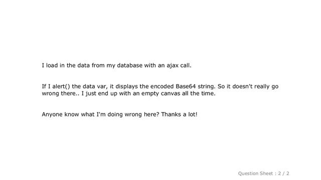 HTML : Trouble loading Base64 string to canvas смотреть онлайн