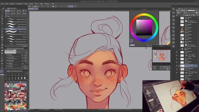 How to paint STYLIZED SKIN EASY смотреть онлайн