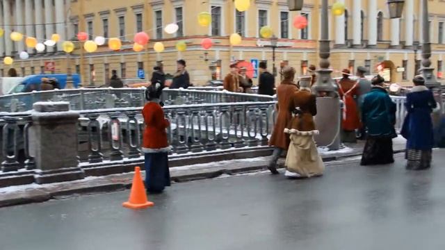 Сьемка рекламы для Сбербанка, на канале Грибоедова..... смотреть онлайн