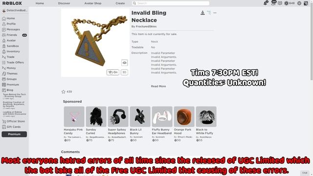 NEW ROBLOX FREE UGC LIMITED HIGHLIGHTS AS OF 13TH OF APRILS 2023! (FREE UGC LIMITED #2) смотреть онлайн