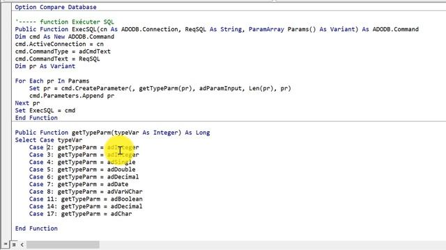 #03 : VBA ACCESS SQL SERVER | Projet Complet G.REC Function ExecSQL | برمجة قواعد البيانات смотреть онлайн