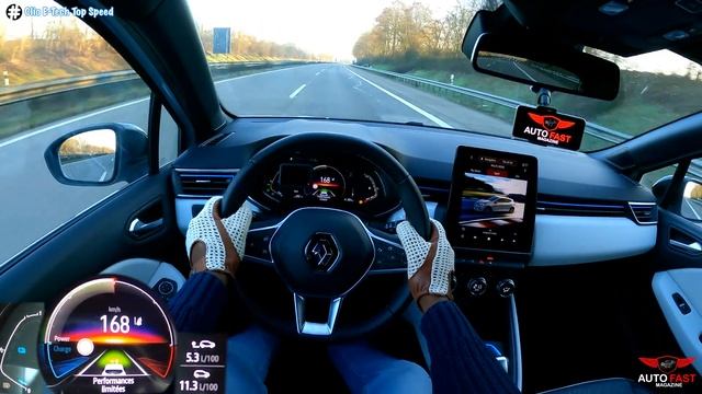 2021 Renault Clio E-Tech Hybrid 140HP | TOP SPEED DRIVE POV смотреть онлайн
