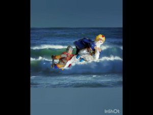 Колдун несёт богатыря. Руслан и Черномор.  Сказка "Руслан и Людмила"