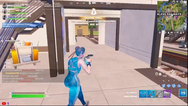 Fortnite (100 subs and ill crack two eggs on my head live) смотреть онлайн