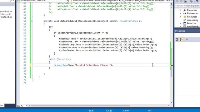 How to display data from datagridview to textbox in C# winform смотреть онлайн