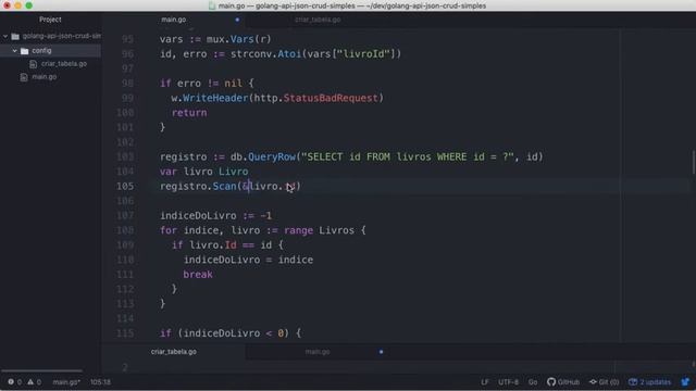 0016-44 Como Excluir um Registro de MySQL com Golang - Aula de Go API JSON смотреть онлайн
