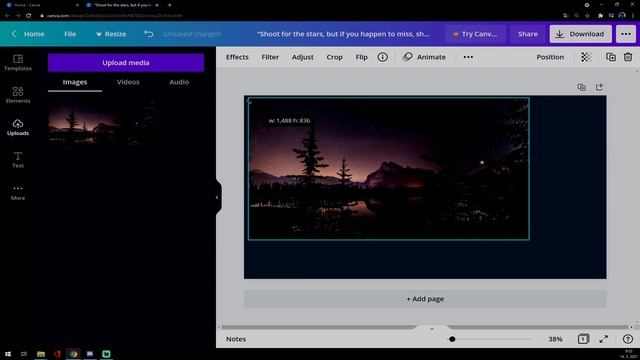 How to Upload Custom Image for Desktop Wallpaper in Canva смотреть онлайн