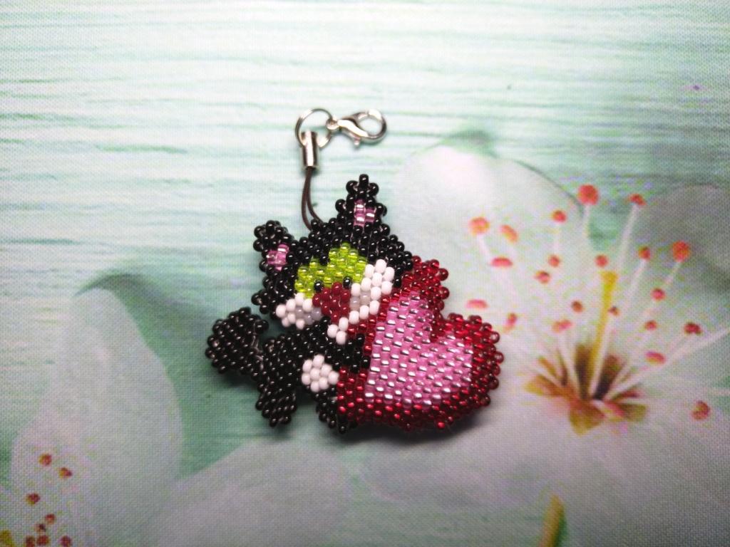 Мастер-класс "Котёнок из бисера". Кирпичное плетение. Часть 2/2. смотреть онлайн