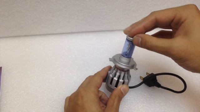 H4 HB2 9003 3000lm LED SMD 8000K Sky Blue Headlight lamp bulb CREE XML смотреть онлайн