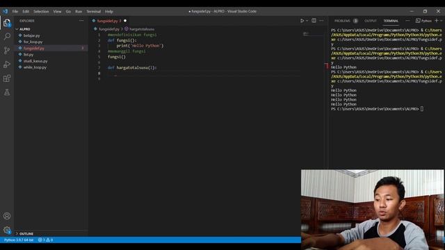 Bahasa Pemrograman Python : Fungsi (DEF) смотреть онлайн