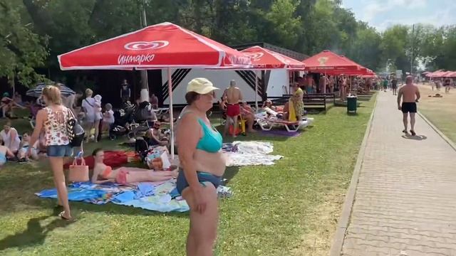 Рублево пляж лето 27.06.2021. Обзор видео обстановки.