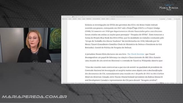 Aula 3/7 - A Guerra Oculta dos OVNIs | Maria Pereda P.h.D смотреть онлайн