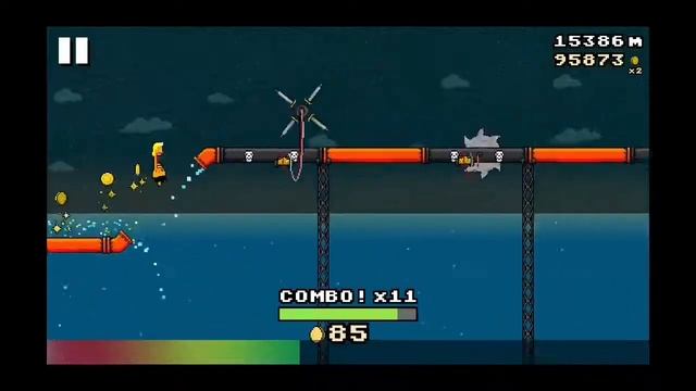 X3M plays 8-BIT waterslide смотреть онлайн