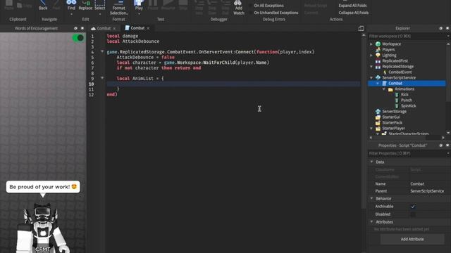 How to make a FIGHTING GAME in ROBLOX Part 2 | Combos | How to make a COMBAT SYSTEM in Roblox смотреть онлайн