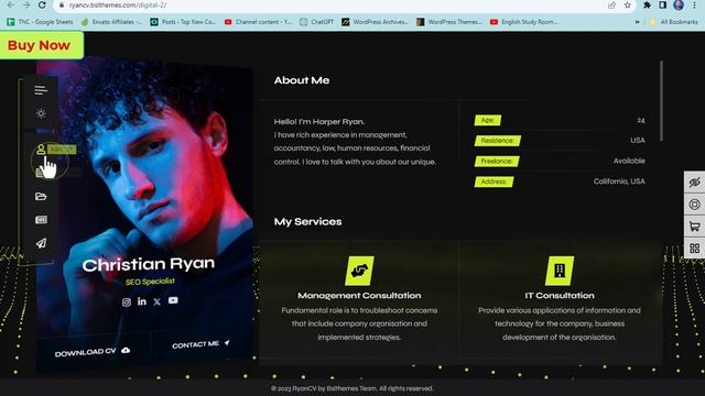 RyanCV Personal Portfolio Resume Theme смотреть онлайн