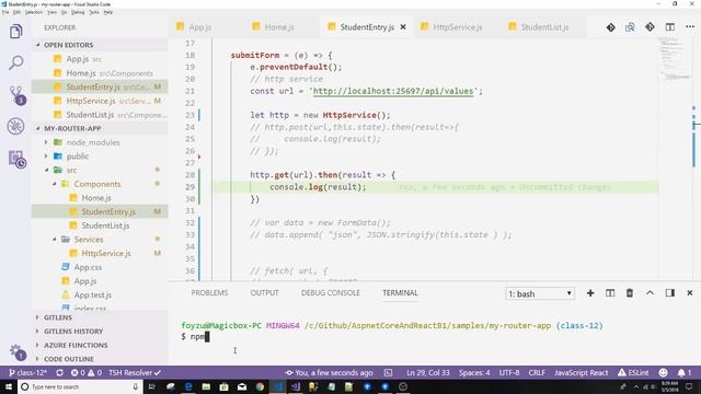 (Bangla) ASP.NET Core and React B1: C 12.7 solved cors смотреть онлайн