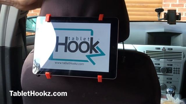 TabletHookz ® v2.0 - Tablet Hooks can be used to watch your ipad in the car too - safe and secure. смотреть онлайн