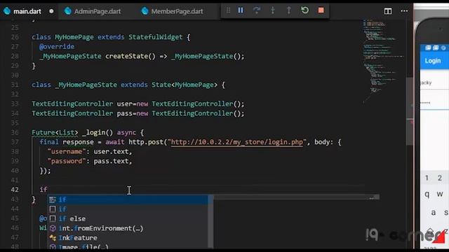 Flutter - Login MySQL (phpMyAdmin) смотреть онлайн