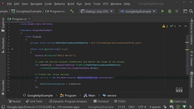how to get all your files #googledriveapi #csharp смотреть онлайн