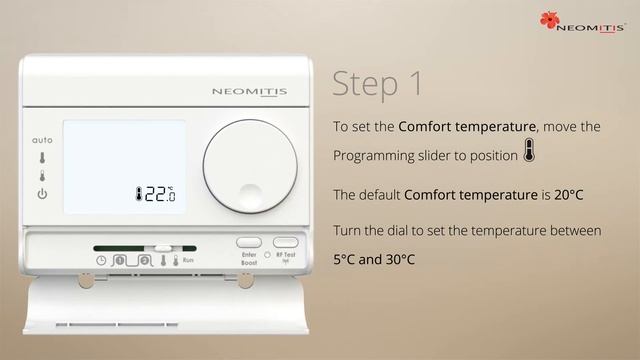 Temperature setting - [Tutorials RT1 RF room thermostat] смотреть онлайн
